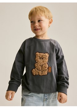 Reserved - Longsleeve z aplikacją - ciemnoszary ze sklepu Reserved w kategorii T-shirty chłopięce - zdjęcie 187249259