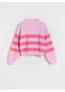 Reserved - Sweter w paski - wielobarwny ze sklepu Reserved w kategorii Swetry dziewczęce - zdjęcie 187249269