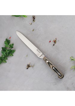 Sauter Nóż w kolorze srebrno-brązowym do warzyw - dł. 14 cm ze sklepu Limango Polska w kategorii Noże kuchenne - zdjęcie 187249358