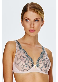 Biustonosz miękki Lupo 2552 pudrowy róż-turkus ze sklepu kontri.pl w kategorii Biustonosze - zdjęcie 187249955