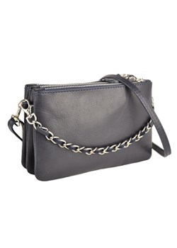 Modna włoska listonoszka skórzana - Granatowa - id: 6064n - marki Barberini's - 187250417 Modna włoska listonoszka skórzana - Granatowa ze sklepu butyolivier w kategorii Listonoszki - zdjęcie 187250417