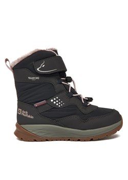 Śniegowce Jack Wolfskin Polar Bear-g Texapore High Vc K Czarny ze sklepu eobuwie.pl w kategorii Buty zimowe dziecięce - zdjęcie 187250739