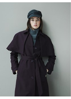 Hunter Trencz Keltie HARW0014251 Granatowy Regular Fit - id: 0000305569592 - marki Hunter - 187250819 Hunter Trencz Keltie HARW0014251 Granatowy Regular Fit ze sklepu MODIVO w kategorii Płaszcze damskie - zdjęcie 187250819
