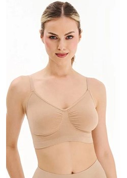 Bezszwowy biustonosz na ramiączkach beżowy Seamless Bra Shape S121, Kolor beżowy, Rozmiar L/XL, Gabriella ze sklepu Primodo w kategorii Biustonosze - zdjęcie 187250909