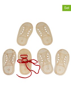SUNNYSUE 6-częściowy zestaw: drewniane buty do przewlekania - 3+ - id: 17232787 - marki Sunnysue - 187251057 SUNNYSUE 6-częściowy zestaw: drewniane buty do przewlekania - 3+ ze sklepu Limango Polska w kategorii Zabawki - zdjęcie 187251057