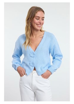 trendyol Kardigan w kolorze błękitnym ze sklepu Limango Polska w kategorii Swetry damskie - zdjęcie 187251585