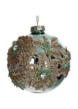 Kersten Ozdoba choinkowa &quot;Ball Lace&quot; w kolorze zielonym - Ø 10 cm ze sklepu Limango Polska w kategorii Dekoracje bożonarodzeniowe - zdjęcie 187252316
