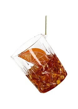 Kersten Ozdoba choinkowa &quot;Cocktail Old Fashioned&quot; w kolorze brązowym - wys. 7,5 cm ze sklepu Limango Polska w kategorii Dekoracje bożonarodzeniowe - zdjęcie 187252368