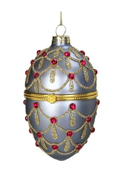 Kersten Ozdoba choinkowa "Hinged Egg" w kolorze błękitnym - wys. 10 cm - id: 17896694 - marki Kersten - 187252405 Kersten Ozdoba choinkowa "Hinged Egg" w kolorze błękitnym - wys. 10 cm ze sklepu Limango Polska w kategorii Dekoracje bożonarodzeniowe - zdjęcie 187252405