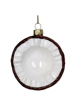 Kersten Ozdoba choinkowa &quot;Coconut&quot; w kolorze brązowo-białym - Ø 8 cm ze sklepu Limango Polska w kategorii Dekoracje bożonarodzeniowe - zdjęcie 187252446