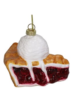 Kersten Ozdoba choinkowa &quot;Cherry Cake&quot; ze wzorem - wys. 8,5 cm ze sklepu Limango Polska w kategorii Dekoracje bożonarodzeniowe - zdjęcie 187252468