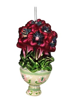 Kersten Ozdoba choinkowa &quot;Hibiscus&quot; ze wzorem - wys. 12,5 cm ze sklepu Limango Polska w kategorii Dekoracje bożonarodzeniowe - zdjęcie 187252509