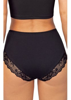 Donna bawełniane figi damskie z wysokim stanem pełne czarne 238, Kolor czarny, Rozmiar S, Donna ze sklepu Intymna w kategorii Majtki damskie - zdjęcie 187253649