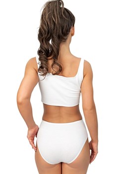 Donna białe figi damskie z wysokim stanem z koronką 244, Kolor biały, Rozmiar S, Donna ze sklepu Intymna w kategorii Majtki damskie - zdjęcie 187253659
