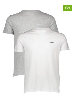 Pepe Jeans Koszulki (2 szt.) w kolorze szarym i białym ze sklepu Limango Polska w kategorii T-shirty męskie - zdjęcie 187255737