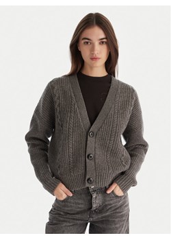 G-Star Raw Kardigan Cable D27729-D770 Szary Relaxed Fit ze sklepu MODIVO w kategorii Swetry damskie - zdjęcie 187256667