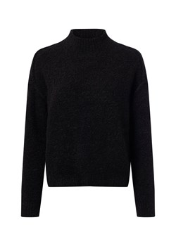Marie Lund Damski sweter z dzianiny z zawartością wełny Kobiety czarny jednolity ze sklepu vangraaf w kategorii Swetry damskie - zdjęcie 187257448