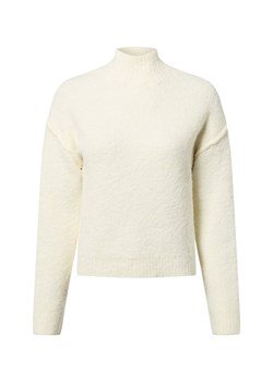 Marie Lund Damski sweter z dzianiny z zawartością wełny Kobiety écru jednolity ze sklepu vangraaf w kategorii Swetry damskie - zdjęcie 187257449