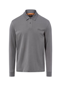 BOSS Orange Męska koszulka polo - Interlock długa Mężczyźni Bawełna szary jednolity - id: 783190-0001-09900 - marki BOSS HUGO BOSS - 187257457 BOSS Orange Męska koszulka polo - Interlock długa Mężczyźni Bawełna szary jednolity ze sklepu vangraaf w kategorii T-shirty męskie - zdjęcie 187257457