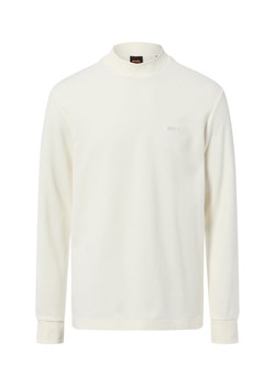 BOSS Orange Bluza męska - Odkrywca Mężczyźni Bawełna écru jednolity ze sklepu vangraaf w kategorii T-shirty męskie - zdjęcie 187257458