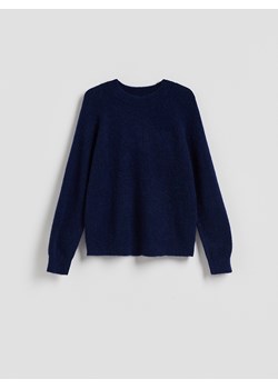 Reserved - Sweter z wełną - granatowy - id: 161GS-59M - marki Reserved - 187258009 Reserved - Sweter z wełną - granatowy ze sklepu Reserved w kategorii Swetry damskie - zdjęcie 187258009