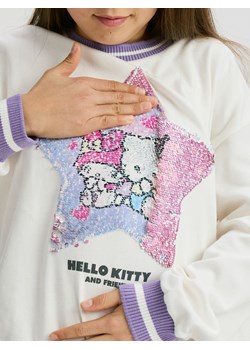 Reserved - Bluza z cekinową aplikacją Kuromi - złamana biel - id: 387FT-01X - marki Reserved - 187258098 Reserved - Bluza z cekinową aplikacją Kuromi - złamana biel ze sklepu Reserved w kategorii Bluzki dziewczęce - zdjęcie 187258098