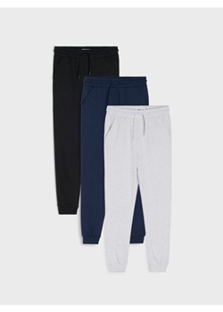 Sinsay - Spodnie jogger basic 3 pack - granatowy ze sklepu Sinsay w kategorii Spodnie chłopięce - zdjęcie 187259108