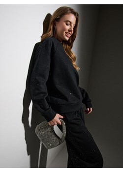 Sinsay - Bluza crewneck z połyskującymi aplikacjami - czarny - id: 981FI-99X - marki Sinsay - 187259188 Sinsay - Bluza crewneck z połyskującymi aplikacjami - czarny ze sklepu Sinsay w kategorii Bluzy damskie - zdjęcie 187259188