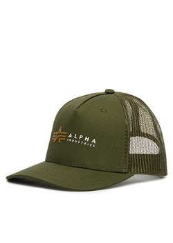 Czapka z daszkiem Alpha Industries Label 106901 Zielony - id: 0000305300782 - marki Alpha Industries - 187259319 Czapka z daszkiem Alpha Industries Label 106901 Zielony ze sklepu eobuwie.pl w kategorii Czapki z daszkiem męskie - zdjęcie 187259319