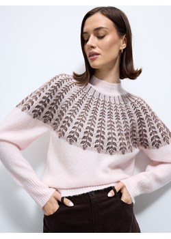 Mohito - Sweter z wełną i moherem - pastelowy różowy ze sklepu Mohito w kategorii Swetry damskie - zdjęcie 187260069
