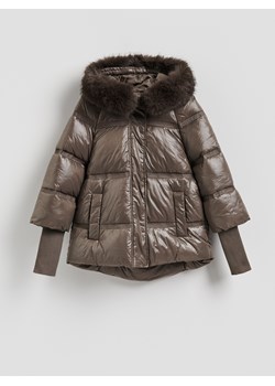 Reserved - Pikowana kurtka - brązowy ze sklepu Reserved w kategorii Kurtki damskie - zdjęcie 187260378