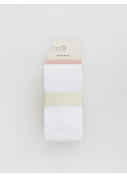 Reserved - Bawełniane rajstopy we wzory 2 pack - wielobarwny ze sklepu Reserved w kategorii Rajstopy dziecięce - zdjęcie 187260408