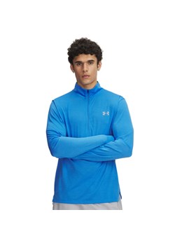 Męski longsleeve do biegania Under Armour UA Launch 1/4 ZIP - niebieski ze sklepu Sportstylestory.com w kategorii T-shirty męskie - zdjęcie 187260597