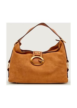 Guess Torebka na ramię CAMDEN | zamsz ze sklepu Gomez Fashion Store w kategorii Torebki damskie - zdjęcie 187260645