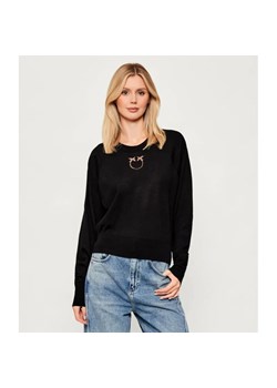 Pinko Wełniany sweter LANZAROTE | Relaxed fit - id: PI254W000126099 - marki Pinko - 187260827 Pinko Wełniany sweter LANZAROTE | Relaxed fit ze sklepu Gomez Fashion Store w kategorii Swetry damskie - zdjęcie 187260827