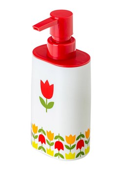 Vigar Dozownik mydła "Tulip" w kolorze biało-czerwonym - 340 ml - id: 17540505 - marki Vigar - 187261969 Vigar Dozownik mydła "Tulip" w kolorze biało-czerwonym - 340 ml ze sklepu Limango Polska w kategorii Dozowniki do mydła - zdjęcie 187261969