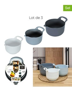 COOK CONCEPT Miski (3 szt.) w kolorze szarym, niebieskim i błękitnym - id: 17656190 - marki Cook Concept - 187262109 COOK CONCEPT Miski (3 szt.) w kolorze szarym, niebieskim i błękitnym ze sklepu Limango Polska w kategorii Akcesoria kuchenne - zdjęcie 187262109