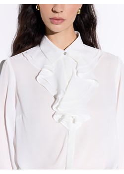 Mohito - Koszula z żabotem - kremowy - id: 026HE-01X - marki Mohito - 187262868 Mohito - Koszula z żabotem - kremowy ze sklepu Mohito w kategorii Koszule damskie - zdjęcie 187262868