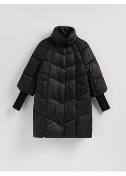 Reserved - Długa pikowana kurtka - czarny ze sklepu Reserved w kategorii Biuro - zdjęcie 187263208