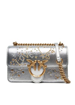 Torebka Pinko Love One Mini Dc AI 24-25 PLTT 100074 A1YW Srebrny - id: 0000304265785 - marki Pinko - 187263448 Torebka Pinko Love One Mini Dc AI 24-25 PLTT 100074 A1YW Srebrny ze sklepu eobuwie.pl w kategorii Kopertówki - zdjęcie 187263448