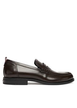 Mokasyny HUGO Varian 50548591 Brązowy ze sklepu eobuwie.pl w kategorii Buty eleganckie męskie - zdjęcie 187263488