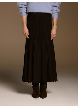 Reserved - Spódnica z prążkowanej dzianiny - brązowy - id: TE792-98X - marki Reserved - 187264826 Reserved - Spódnica z prążkowanej dzianiny - brązowy ze sklepu Reserved w kategorii Spódnice - zdjęcie 187264826