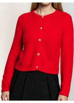 Sinsay - Sweter z ozdobnymi guzikami - czerwony - id: 229FJ-33X - marki Sinsay - 187266287 Sinsay - Sweter z ozdobnymi guzikami - czerwony ze sklepu Sinsay w kategorii Swetry damskie - zdjęcie 187266287