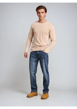 Sinsay - Jeansy straight z efektem sprania - granatowy - id: 477FB-59J - marki Sinsay - 187266336 Sinsay - Jeansy straight z efektem sprania - granatowy ze sklepu Sinsay w kategorii Jeansy męskie - zdjęcie 187266336