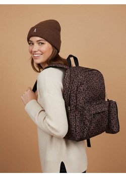 Sinsay - Plecak z piórnikiem w panterkę - brązowy - id: 668EK-88X - marki Sinsay - 187266417 Sinsay - Plecak z piórnikiem w panterkę - brązowy ze sklepu Sinsay w kategorii Plecaki - zdjęcie 187266417