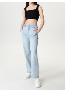 Sinsay - Prążkowany crop top - czarny ze sklepu Sinsay w kategorii Bluzki damskie - zdjęcie 187266438