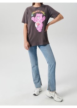 Sinsay - Bawełniana koszulka z nadrukiem Care Bears - szary - id: 8004J-90X - marki Sinsay - 187266479 Sinsay - Bawełniana koszulka z nadrukiem Care Bears - szary ze sklepu Sinsay w kategorii Bluzki damskie - zdjęcie 187266479