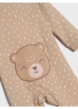 Sinsay - Bawełniany pajacyk ze wzorem - beżowy - id: 878FW-08X - marki Sinsay - 187266516 Sinsay - Bawełniany pajacyk ze wzorem - beżowy ze sklepu Sinsay w kategorii Pajacyki - zdjęcie 187266516