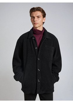 Sinsay - Rozpinana bluza z kołnierzem - czarny - id: 968EU-99X - marki Sinsay - 187266555 Sinsay - Rozpinana bluza z kołnierzem - czarny ze sklepu Sinsay w kategorii Bluzy męskie - zdjęcie 187266555