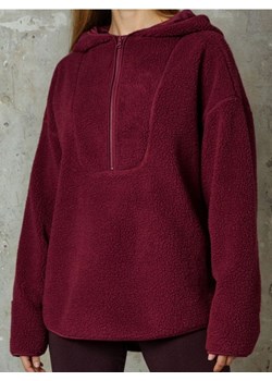 Sinsay - Bluza sherpa z kapturem - bordowy - id: 972FI-83X - marki Sinsay - 187266558 Sinsay - Bluza sherpa z kapturem - bordowy ze sklepu Sinsay w kategorii Bluzy damskie - zdjęcie 187266558